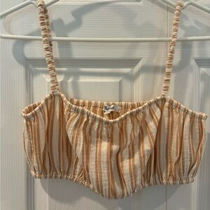 Madewell Lightestspun Cover-Up Bubble Crop Top